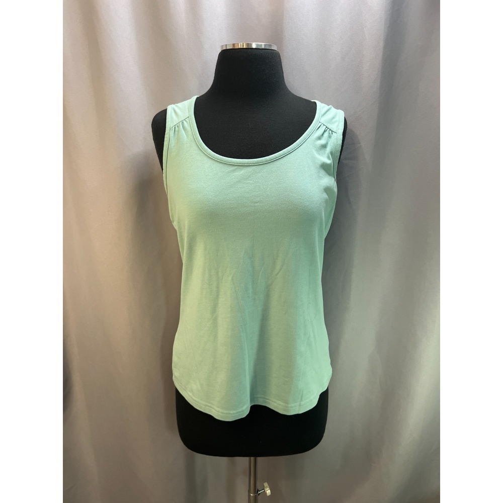 Royal Robbins Tank Top Womens Medium Aqua Cotton Stretch Lightweight Sleeveless